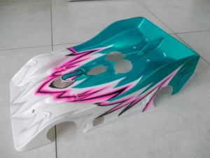 Prestation pour carrosserie piste 1/8 - Design quatre couleurs - "Formule Prestige"