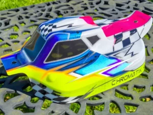 Peinture pour carrosserie buggy 1/8 - six couleurs - "Formule Prestige"