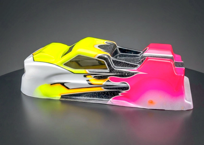 Peinture pour carrosserie de truggy 1/10 - Design cinq couleurs