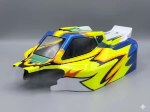 Peinture de carrosserie pour le pilote professionnel italien de voiture rc. Davide Ongaro a marqué l'histoire du modélisme rc en devenant le premier pilote à remporter trois titres mondiaux en buggy 1/8 nitro.