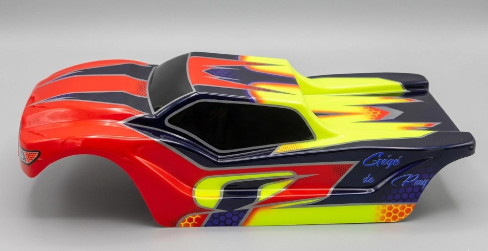 Peinture pour carrosserie de truggy 1/8 - Design quatre couleurs - "Formule Prestige" – Image 3