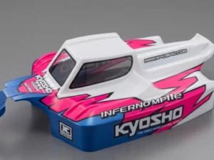 Magnifique peinture pour carrosserie Kyosho mp11. Entreprise spécialisée dans la prestation de peinture pour carrosserie de voiture radiocommandée, buggy, truggy, piste.