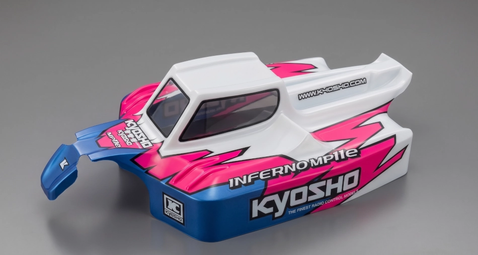 Magnifique peinture pour carrosserie Kyosho mp11. Entreprise spécialisée dans la prestation de peinture pour carrosserie de voiture radiocommandée, buggy, truggy, piste.