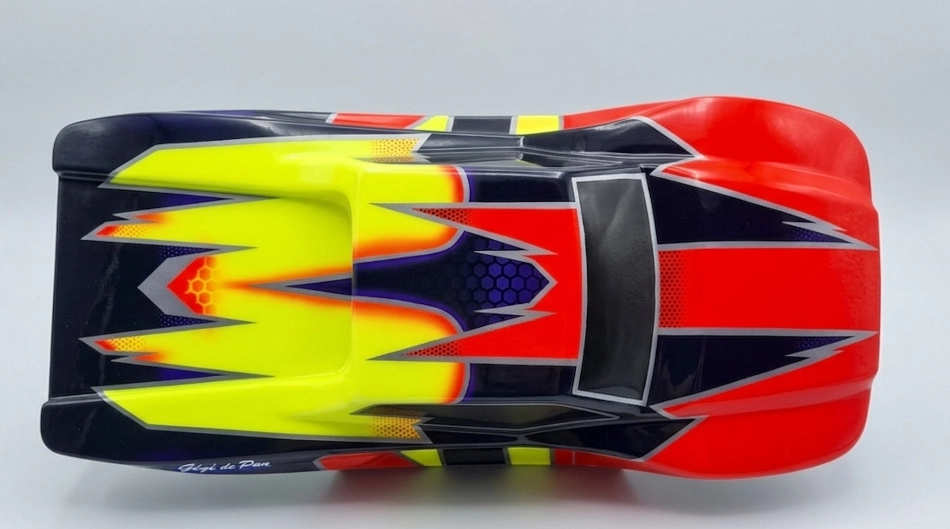 Peinture pour carrosserie de truggy 1/8 - Design quatre couleurs - "Formule Prestige" – Image 2