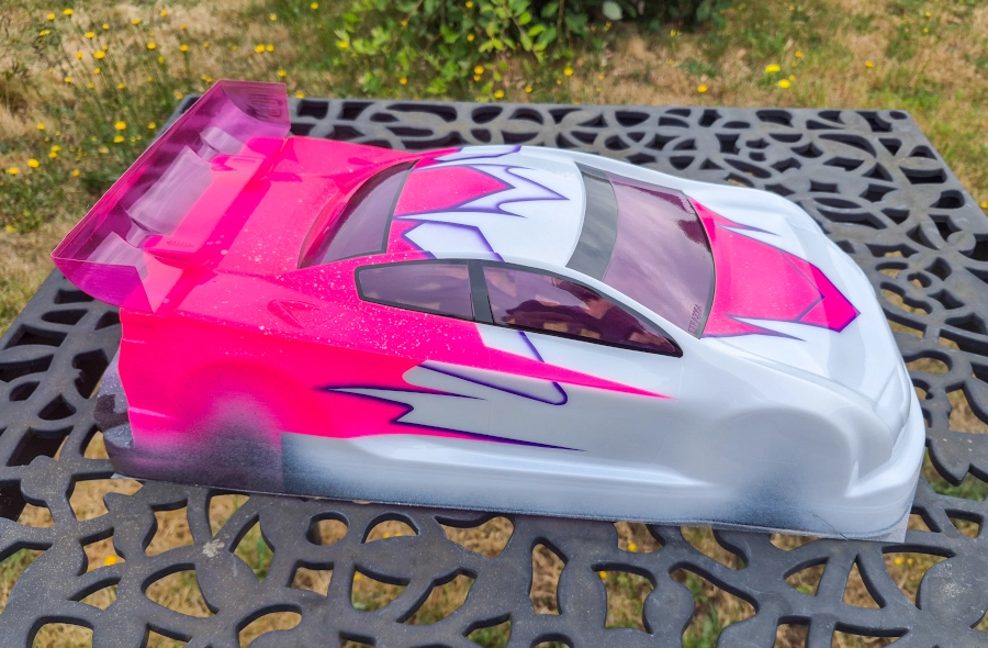 Peinture pour les carrosseries de voitures radiocommandées rc piste, buggy, truggy, 1/10, 1/8, 1/5