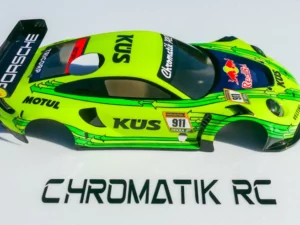 Chromatikrc est une entreprise de prestation de peinture à l'aérographe pour des voitures rc radiocommandée de marque bittydesign, 6mik, jconcepts, kyosho, mugen, tekno, sworkz, HPI