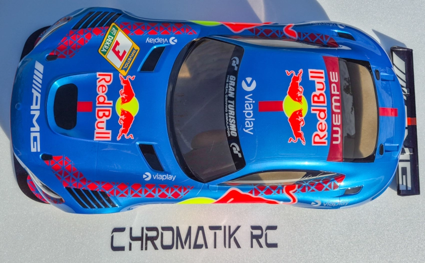 Prestation peinture cinq couleurs pour carrosserie piste 1/8 - "Formule Prestige" – Image 2