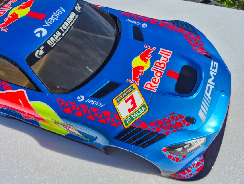 Prestation peinture cinq couleurs pour carrosserie piste 1/8 - "Formule Prestige" – Image 6