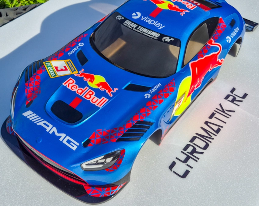 Prestation peinture cinq couleurs pour carrosserie piste 1/8 - "Formule Prestige" – Image 8