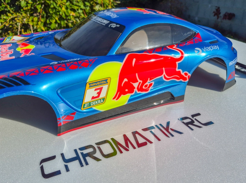 Prestation peinture cinq couleurs pour carrosserie piste 1/8 - "Formule Prestige" – Image 7