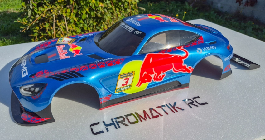 Prestation peinture cinq couleurs pour carrosserie piste 1/8 - "Formule Prestige" – Image 4