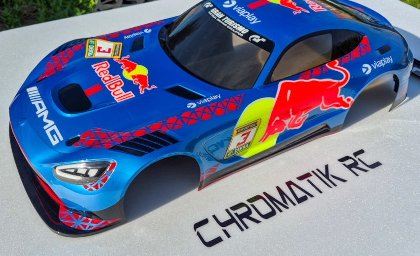 Prestation peinture cinq couleurs pour carrosserie piste 1/8 - "Formule Prestige" – Image 10